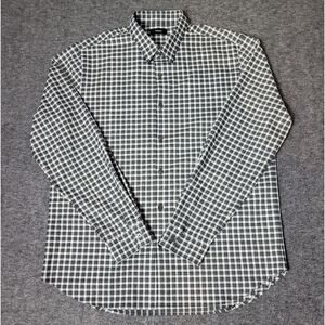 Theory Rammy Ombre Men's Size XL Gingham   Button Down Shirt In Pestle Multi